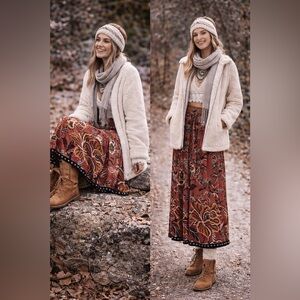 Rachel Zoe brown skirt, size S